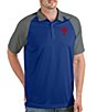 Color:Dark Royal - Image 1 - MLB Philadelphia Phillies Nova Short-Sleeve Colorblock Polo Shirt