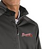 Color:Atlanta Braves Charcoal - Image 2 - MLB Revolve Full-Zip Waterproof Jacket
