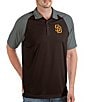 Color:Brown - Image 1 - MLB San Diego Padres Nova Short-Sleeve Colorblock Polo Shirt