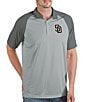 Color:Silver - Image 1 - MLB San Diego Padres Nova Short-Sleeve Colorblock Polo Shirt