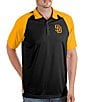 Color:Black/Gold - Image 1 - MLB San Diego Padres Nova Short-Sleeve Colorblock Polo Shirt