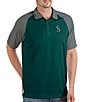 Color:Deep Teal - Image 1 - MLB Seattle Mariners Nova Short-Sleeve Colorblock Polo Shirt