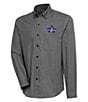 Color:Black - Image 1 - MLB Texas Rangers 2023 World Series Champions Compression Long Sleeve Woven Shirt