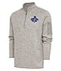 Antigua MLB Texas Rangers 2023 World Series Champions Fortune Quarter-Zip Pullover, Color:Oatmeal Heather - Image 1