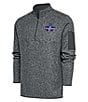 Antigua MLB Texas Rangers 2023 World Series Champions Fortune Quarter-Zip Pullover, Color:Smoke Heather - Image 1