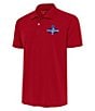 Color:Dark Red - Image 1 - MLB Texas Rangers 2023 World Series Champions Tribute Short Sleeve Polo Shirt