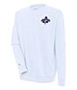 Color:White - Image 1 - MLB Texas Rangers 2023 World Series Victory Crew Brushed Back Fleece Sweatshirt
