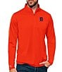 Antigua MLB Tribute Quarter-Zip Pullover, Color:Detroit Tigers Mango - Image 1