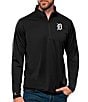 Antigua MLB Tribute Quarter-Zip Pullover, Color:Detroit Tigers Black - Image 1