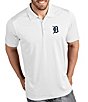 Color:Detroit Tigers White - Image 1 - MLB American League Tribute Short-Sleeve Polo Shirt
