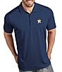 Color:Houston Astros Navy - Image 1 - MLB American League Tribute Short-Sleeve Polo Shirt