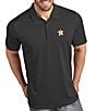 Color:Houston Astros Smoke - Image 1 - MLB American League Tribute Short-Sleeve Polo Shirt
