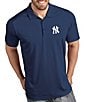 Antigua MLB American League Tribute Short-Sleeve Polo Shirt, Color:New York Yankees Navy - Image 1