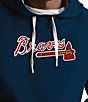 Color:Atlanta Braves Navy - Image 2 - MLB Pullover Long-Sleeve Hoodie