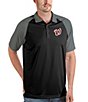 Color:Black - Image 1 - MLB Washington Nationals Nova Short-Sleeve Colorblock Polo Shirt