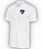 Color:FC Dallas White/Skyscraper Multi - Image 1 - MLS Western Conference Ryder Short Sleeve Polo Shirt