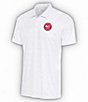Color:Atlanta Hawks Grey Heather - Image 1 - NBA Eastern Conference 19th Hole Short Sleeve Polo Shirt