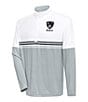 Color:Brooklyn Nets Black - Image 1 - NBA Eastern Conference Bender Quarter-Zip Pullover