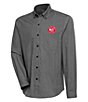Color:Atlanta Hawks Black - Image 1 - NBA Eastern Conference Compression Long Sleeve Woven Shirt