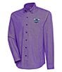 Color:Charlotte Hornets Dark Purple - Image 1 - NBA Eastern Conference Compression Long Sleeve Woven Shirt