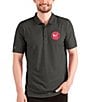 Color:Atlanta Hawks Black/Silver - Image 1 - NBA Eastern Conference Esteem Short Esteem Short Sleeve Polo Shirt