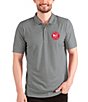 Color:Atlanta Hawks Steel - Image 1 - NBA Eastern Conference Esteem Short Esteem Short Sleeve Polo Shirt