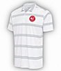 Color:Atlanta Hawks Dark Grey - Image 1 - NBA Eastern Conference Groove Short-Sleeve Polo Shirt
