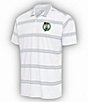 Color:Boston Celtics Dark Grey - Image 1 - NBA Eastern Conference Groove Short-Sleeve Polo Shirt