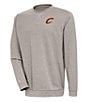 Color:Cleveland Cavaliers Oatmeal - Image 1 - NBA Eastern Conference Reward Crew Pullover