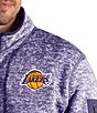 Color:Los Angeles Lakers Dark Purple - Image 2 - NBA Fortune Quarter-Zip Pullover