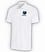 Color:Memphis Grizzlies Grey Heather - Image 1 - NBA Western Conference 19th Hole Short Sleeve Polo Shirt
