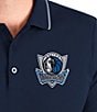Color:Dallas Mavericks Navy - Image 2 - NBA Western Conference Affluent Short-Sleeve Polo Shirt