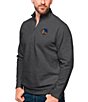 Color:Golden State Warriors Charcoal - Image 1 - NBA Western Conference Gambit Quarter-Zip Pullover