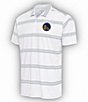 Color:Golden State Warriors Dark Grey - Image 1 - NBA Western Conference Groove Short-Sleeve Polo Shirt
