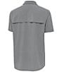 Antigua NCAA ACC Activate Short Sleeve Woven Shirt, Color:Clemson Tigers Skyscraper - Image 2