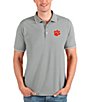 Color:Clemson Tigers Heather - Image 1 - NCAA ACC Affluent Short-Sleeve Polo Shirt