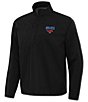 Antigua NCAA ACC Brisk Quarter-Zip Pullover, Color:SMU Mustangs Black - Image 1
