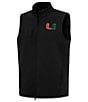 Antigua NCAA ACC Demand Full-Zip Vest, Color:Miami Hurricanes Black - Image 1
