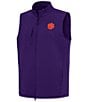 Antigua NCAA ACC Demand Full-Zip Vest, Color:Clemson Tigers Dark Purple - Image 1