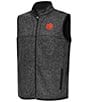 Antigua NCAA ACC Fortune Full-Zip Vest, Color:Clemson Tigers Black - Image 1