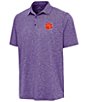 Antigua NCAA ACC Par 3 Short Sleeve Polo Shirt, Color:Clemson Tigers Dark Purple - Image 1