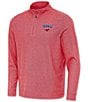 Antigua NCAA ACC Subtle Quarter-Zip Pullover, Color:SMU Mustangs Dark Red - Image 1