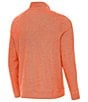 Antigua NCAA ACC Subtle Quarter-Zip Pullover, Color:Miami Hurricanes Mango - Image 2