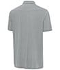 Antigua NCAA ACC Western Short Sleeve Polo Shirt, Color:Clemson Tigers Skyscraper - Image 2
