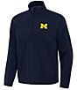 Antigua NCAA Big 10 Brisk Quarter-Zip Pullover, Color:Michigan Wolverines Navy - Image 1