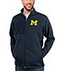 Color:Michigan Wolverines Navy - Image 1 - NCAA Big 10 Course Full-Zip Jacket