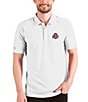 Color:Ohio State Buckeyes White/Silver - Image 1 - NCAA Big 10 Esteem Short-Sleeve Polo Shirt