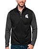 Color:Michigan State Spartans Black - Image 1 - NCAA Big 10 Links Full-Zip Golf Vest