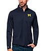 Color:Michigan Wolverines Navy - Image 1 - NCAA Big 10 Tribute Quarter-Zip Pullover