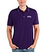 Color:TCU Horned Frogs Dark Purple - Image 1 - NCAA Big 12 Affluent Short-Sleeve Polo Shirt